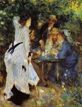 Pierre Auguste Renoir : Under the Arbor at the Moulin de la Galette